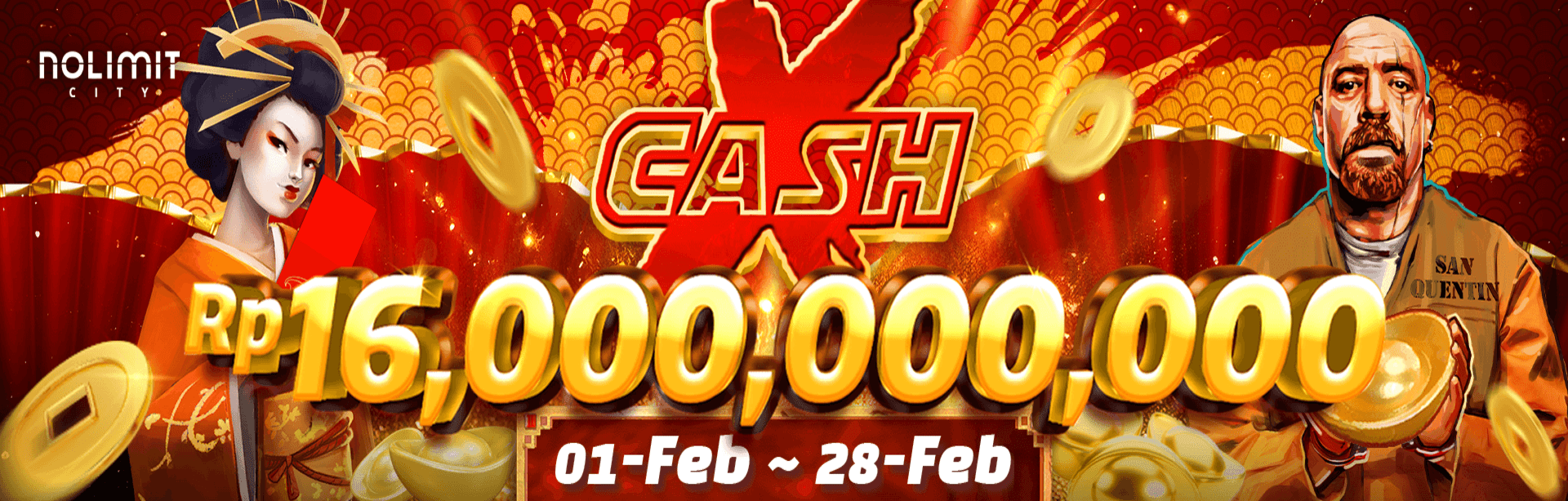 NOLIMITCITY CASH X FEBRUARY