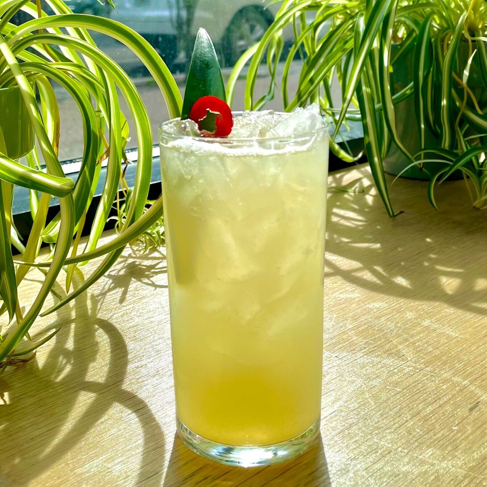 Featuring: The Spice is Worth the Squeeze — tequila, pineapple, fresno chile. lime